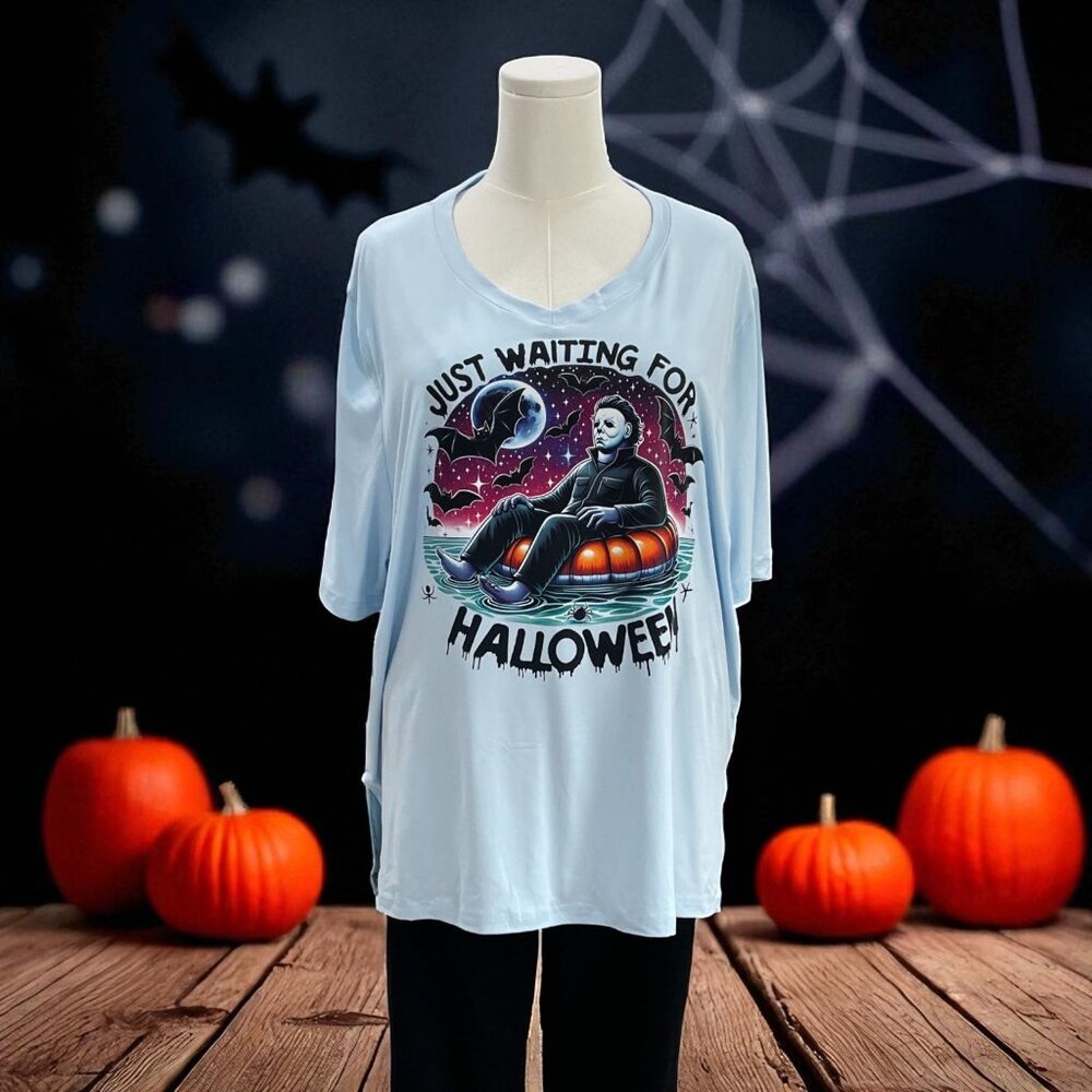 Halloween Graphic Tee XL‎ Spooky Horrorcore Oversized Edgy Grunge Festival Shirt